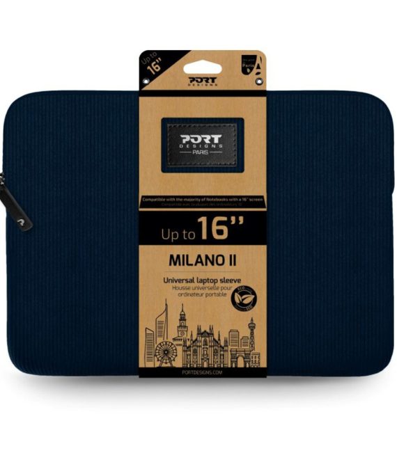 PORT MILANO II ECO laptop sleeve 16" Navy Blue