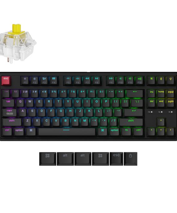 Keychron C3 Pro 80% 8K Super Banana Switch Hot-swappable RGB Wired Custom Mechanical Keyboard