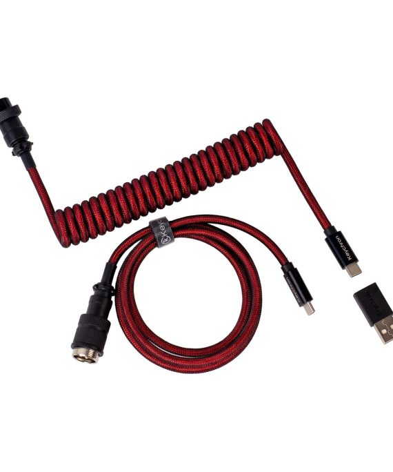 Keychron Coiled Aviator Cable - Red