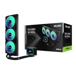 Welcome To Adgear.co.za 7 Asrock Challenger 360 Digital Aio Liquid Cooler - Black
