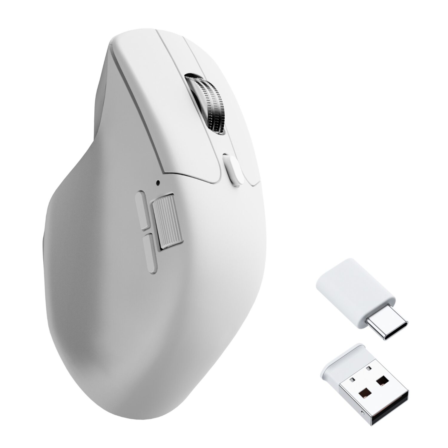 Keychron M6Sb72 1K Wireless Mouse (Bt/2.4Ghz/Wired) With Huano Silent Micro Switch And Premium Wheel - White 1 Keychron M6Sb72 1K Wireless Mouse (Bt/2.4Ghz/Wired) With Huano Silent Micro Switch And Premium Wheel - White