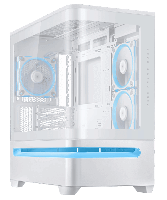 ASUS Prime AP202 ARGB mATX White Chassis