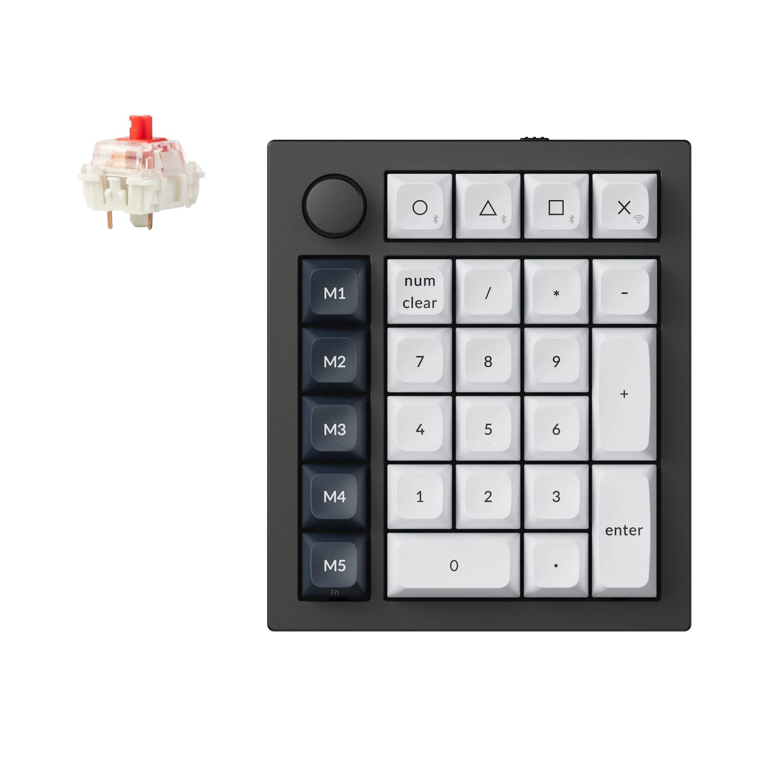 Keychron Q0 Max Qmk Gateron Jupiter Red Rgb Wireless Custom Number Pad Carbon Black 1 Keychron Q0 Max Qmk Gateron Jupiter Red Rgb Wireless Custom Number Pad Carbon Black