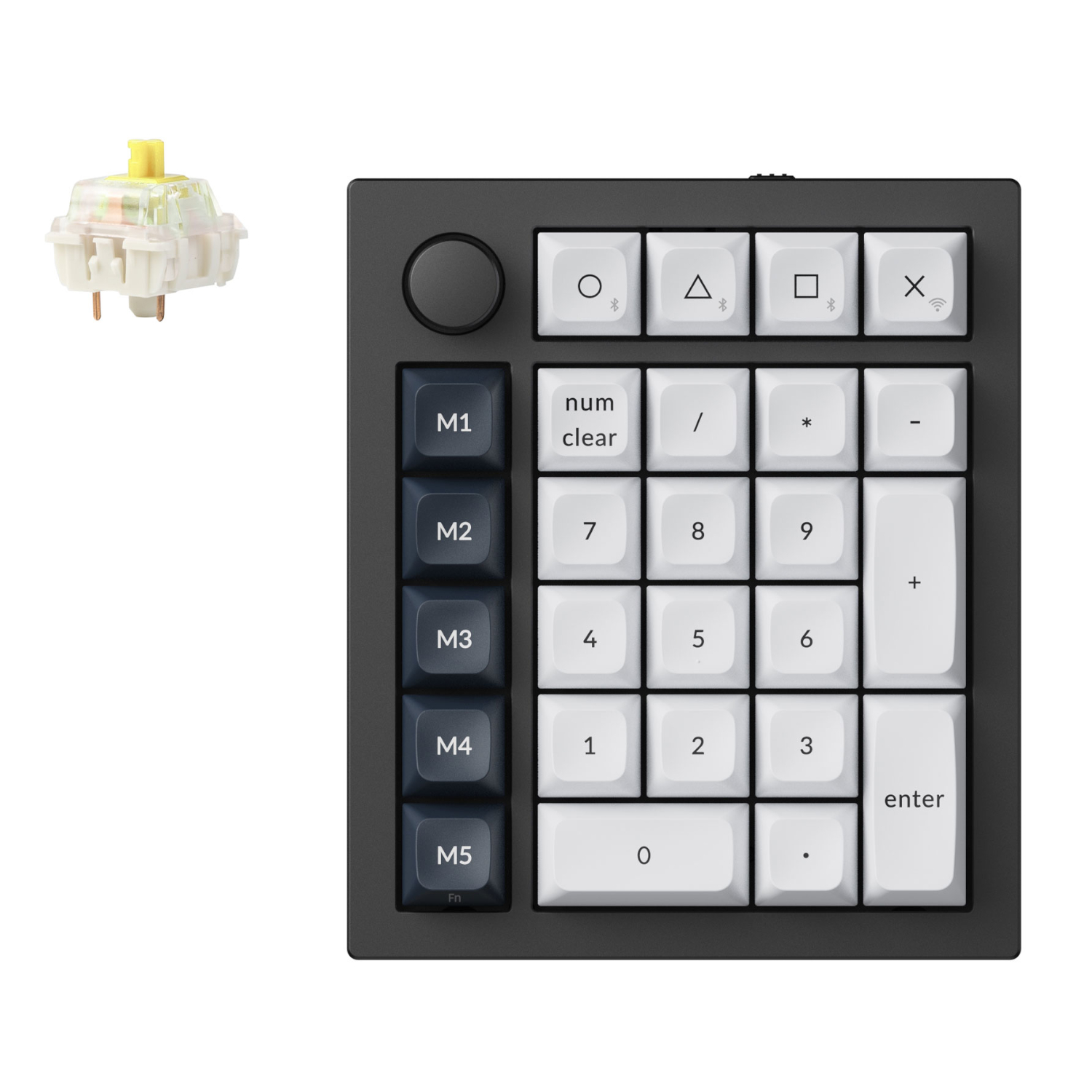 Keychron Q0 Max Qmk Gateron Jupiter Banana Rgb Wireless Custom Number Pad Shell White 1 Keychron Q0 Max Qmk Gateron Jupiter Banana Rgb Wireless Custom Number Pad Shell White