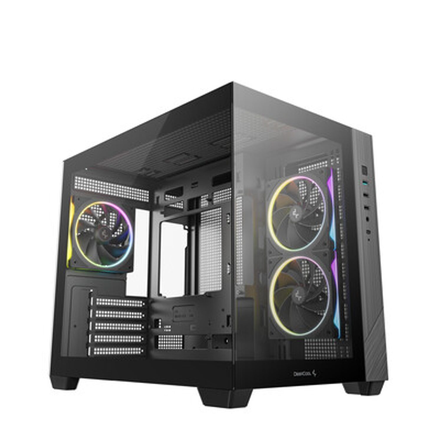 Deepcool Cg330 3F Panoramic Dual-Chamber Micro-Atx Gaming Chassis - Black 1 Deepcool Cg330 3F Panoramic Dual-Chamber Micro-Atx Gaming Chassis - Black