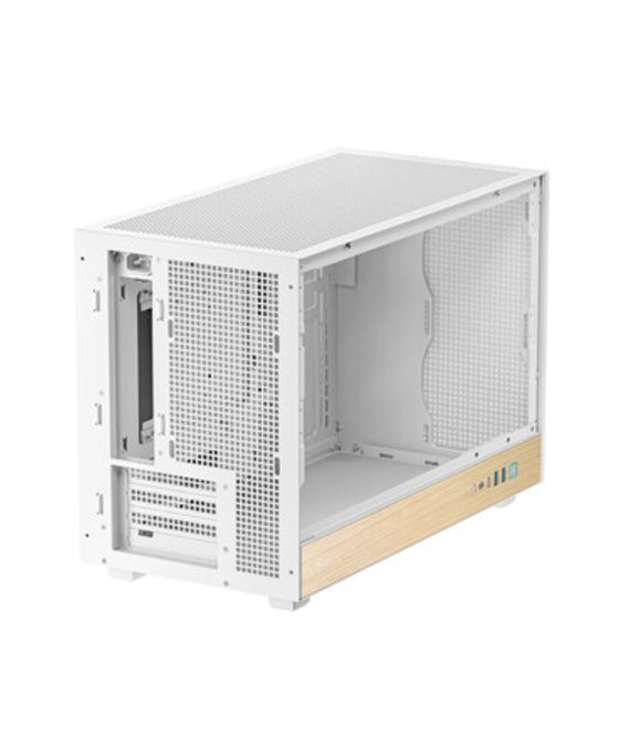 DeepCool CH260 Wood mATX Gaming Chassis White