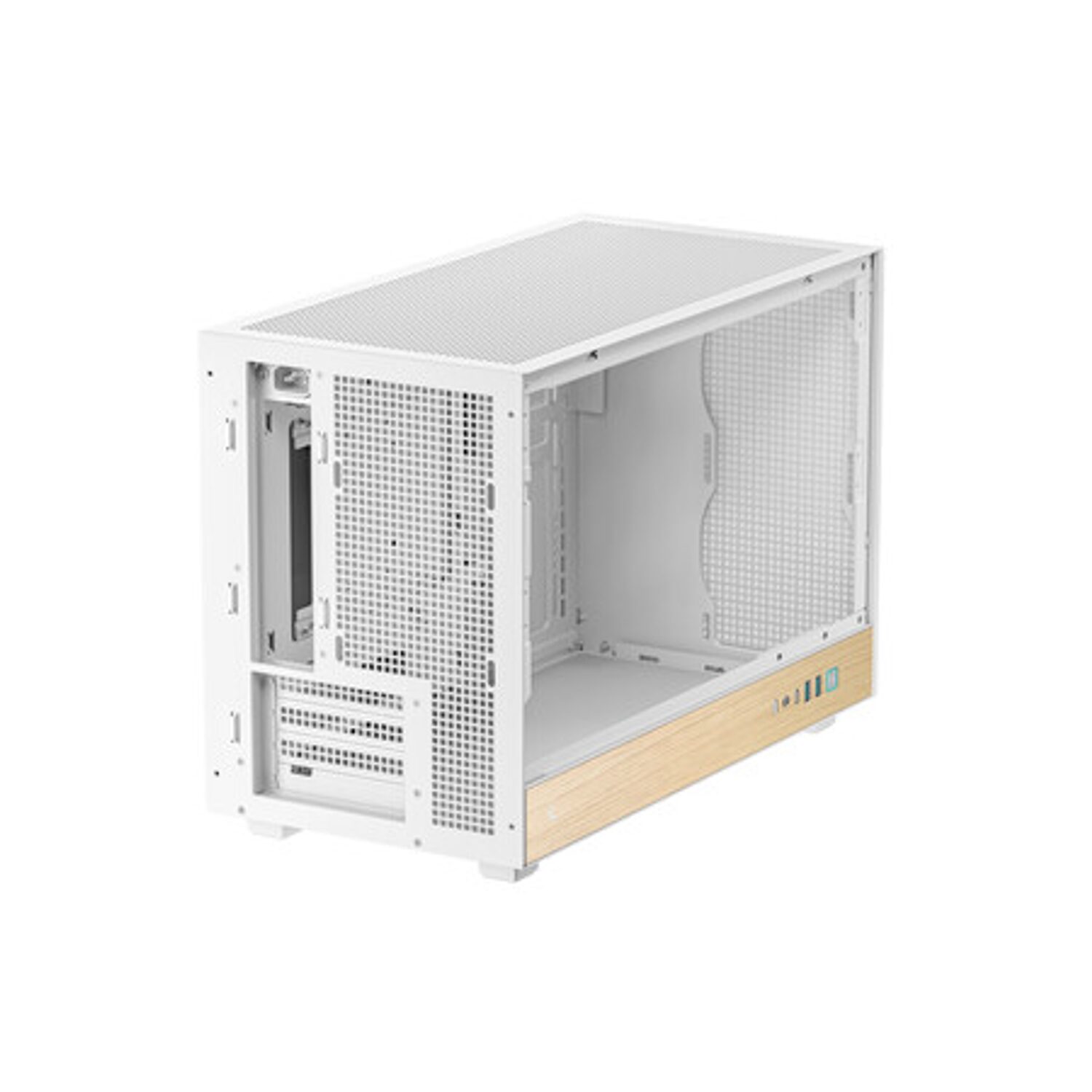 Deepcool Ch260 Wood Matx Gaming Chassis White 1 Deepcool Ch260 Wood Matx Gaming Chassis White