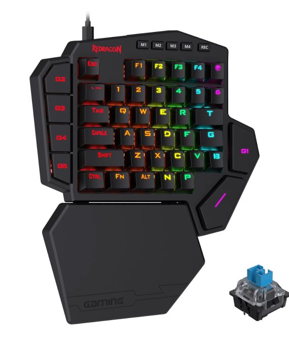 Redragon K585 DITI ELITE PRO RGB 40% Wireless Mechanical Gaming Keyboard - Blue Switches